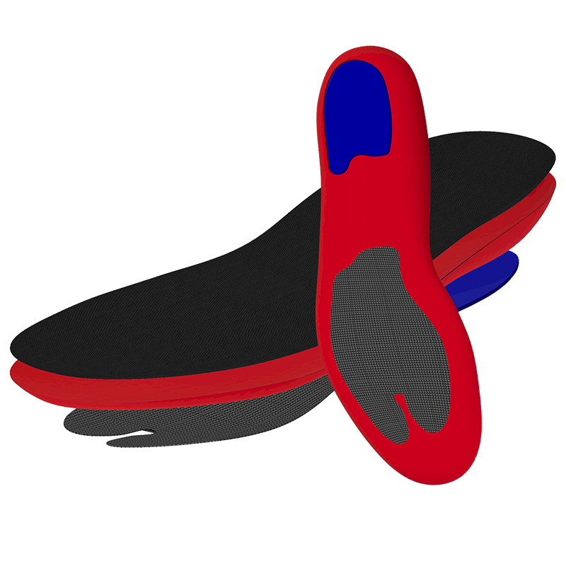 Carbon Fiber Arch Support & PORON Heel Cushioning Soccer Insoles