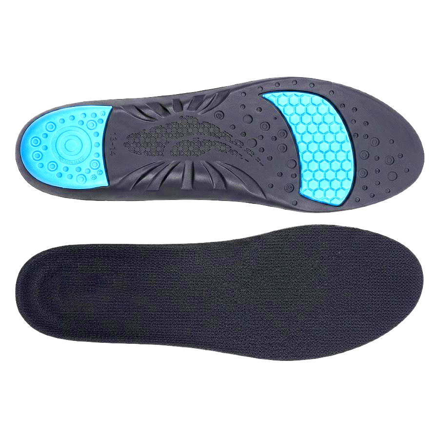 High-Performance PU & Shock-Absorbing Blue Gel Orthotic Insoles