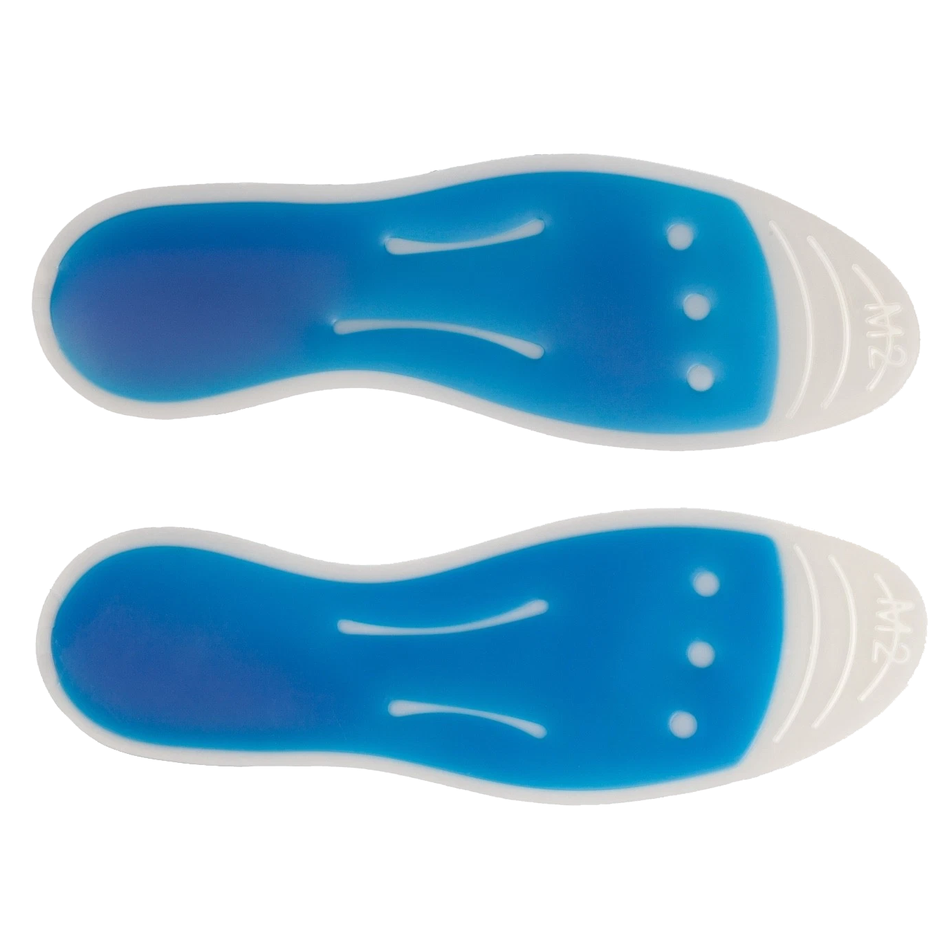 Ice Blue Therapeutic Liquid Massage Gel Insoles – Dynamic Shock Absorption & Cooling Comfort