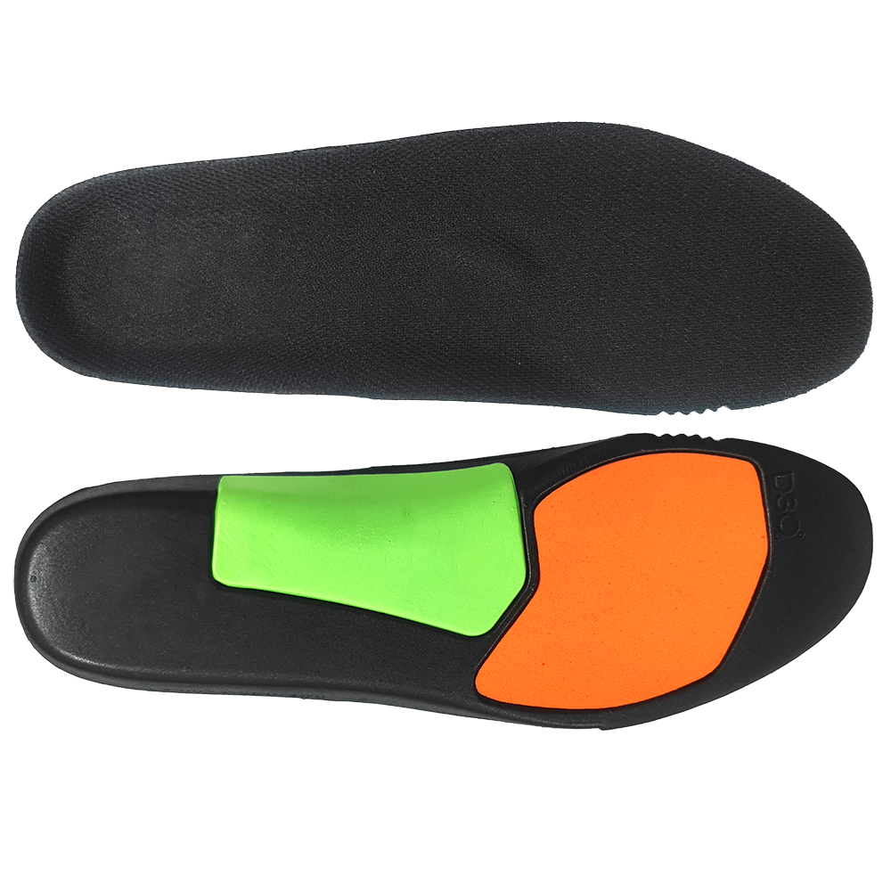 Professional Modular D3O® Impact-Absorbing Orthotic Insole with Adjustable Arch Support