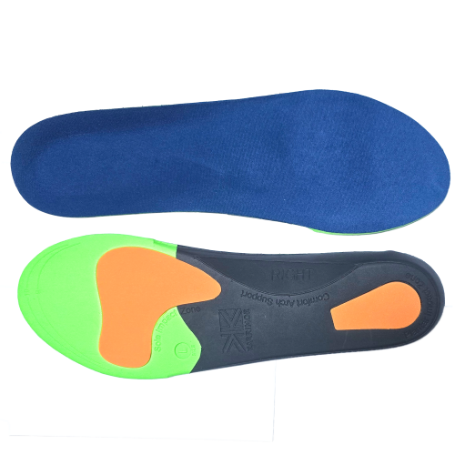 Dual-Density Advanced Orthotic EVA Insoles with Targeted Impact Protection