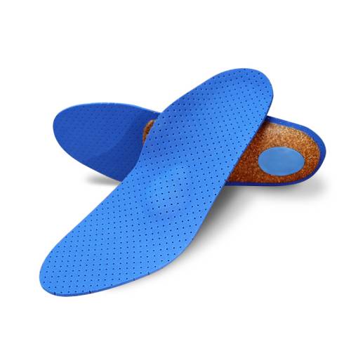 cork shell arch support ventilation high elastic eva insole for plantar fasciitis insoles