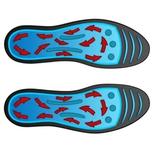 magnetic food grade glycerin foot massaging insoles