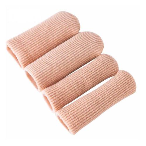 Soft SEBS Gel Toe Protectors - Breathable Fabric-Coated Toe Caps for Friction Relief, Corns, and Blisters