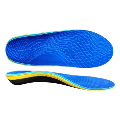 Sublimated Multi-Density Arch Support Orthotic Performance Insole To Prevent Plantar Fasciitis