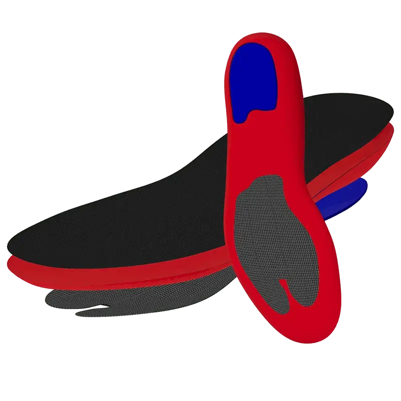 Carbon Fiber Arch Support & PORON Heel Cushioning Soccer Insoles